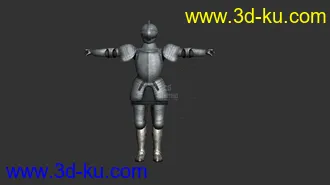 3D打印模型欧洲骑士，板甲，罐头骑士，盔甲男的图片