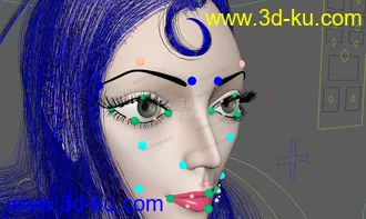 3D打印模型超级模特美女一枚 有绑定 表情控制细致的图片
