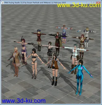3D打印模型游戏美女合集的图片