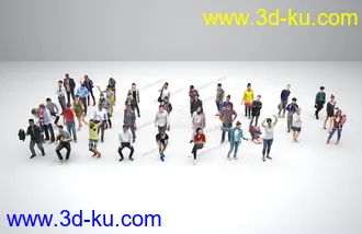 精细现代人模型的图片