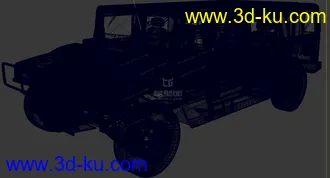 3D打印模型电影级别悍马车的图片