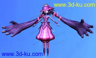 3D打印模型恐怖色彩的小女孩的图片