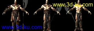3D打印模型野蛮人，FBX+U3D格式，带全套动画，免费发放的图片