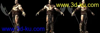 3D打印模型野蛮人，FBX+U3D格式，带全套动画，免费发放的图片