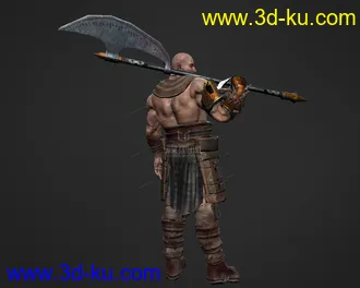 3D打印模型野蛮人，FBX+U3D格式，带全套动画，免费发放的图片