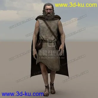 乞丐模型带动作，适合端游的图片
