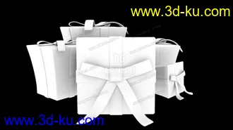 3D打印模型礼物盒子OBJ的图片