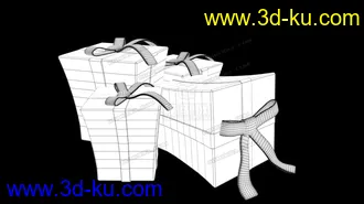 3D打印模型礼物盒子OBJ的图片