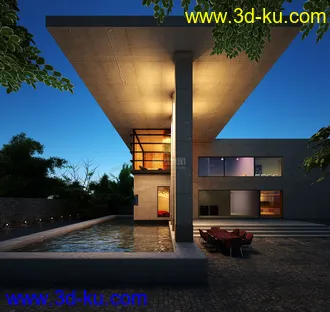 3D打印模型一个超写实的夜景的图片