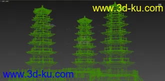 塔 模型   八角塔的图片