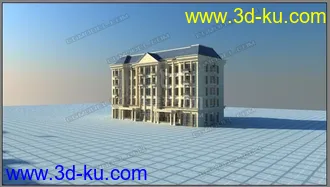 3D打印模型欧式住宅一个    贴图齐全的图片