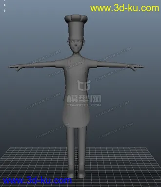 3D打印模型厨师一枚的图片