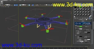 3D打印模型无人机  建模练习的图片