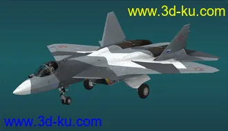3D打印模型俄罗斯第四代战斗机 T-50的图片