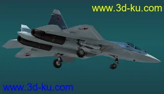 3D打印模型俄罗斯第四代战斗机 T-50的图片