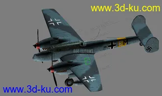3D打印模型二战德国名机 BF-110G2的图片