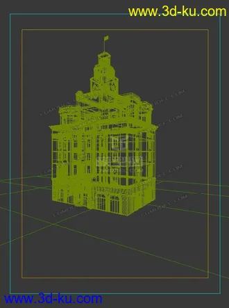 3D打印模型免费  上海外滩欧式建筑        有贴图的图片
