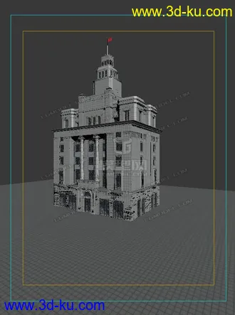 3D打印模型免费  上海外滩欧式建筑        有贴图的图片