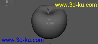 3D打印模型maya苹果 可做参考的图片