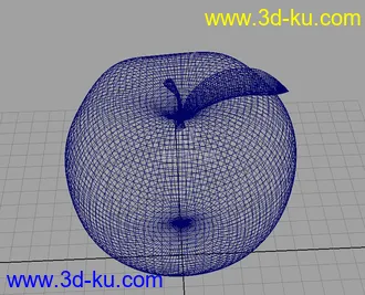 3D打印模型maya苹果 可做参考的图片
