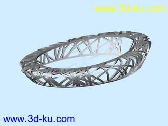 3D打印模型一个简单的鸟巢建筑的图片