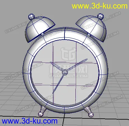 小闹钟模型一个。曲面制作的图片1