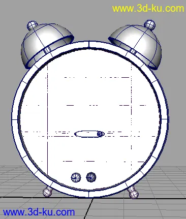小闹钟模型一个。曲面制作的图片2