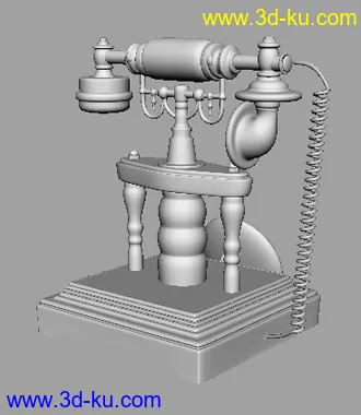3D打印模型老式的电话机一台的图片