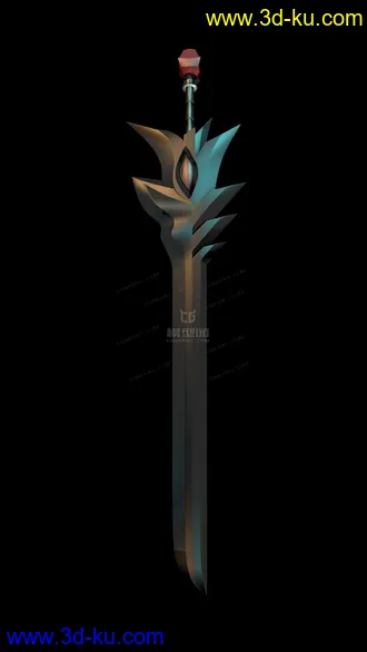 3D打印模型DNF荒古太刀 +13 +15的图片