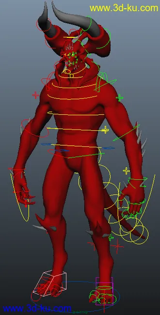3D打印模型人型怪物的图片