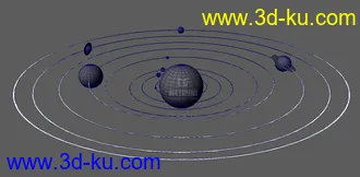 3D打印模型太阳系，有动画的图片