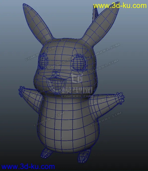 皮卡丘 maya obj 简模模型的图片1