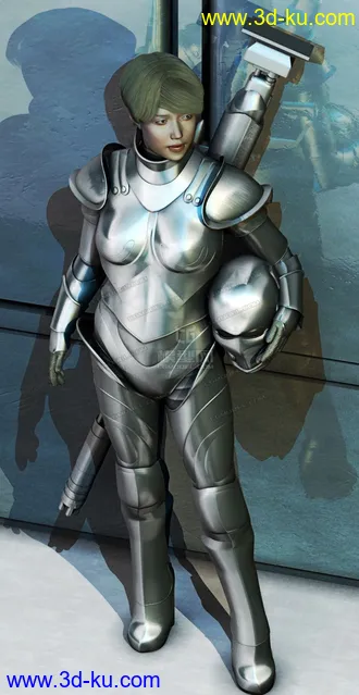 3D打印模型美女士兵的图片