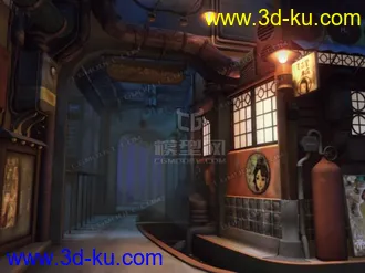 3D打印模型室内建筑场景的图片