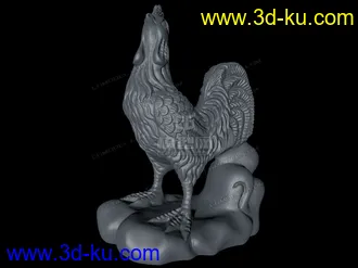 3D打印模型十二生肖-鸡的图片