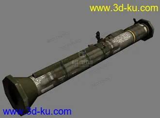 3D打印模型AT4 轻型反坦克炮 带法线贴图的图片