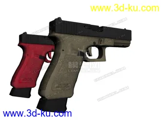 3D打印模型G18手枪 2款贴图 带法线的图片