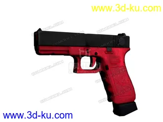 3D打印模型G18手枪 2款贴图 带法线的图片