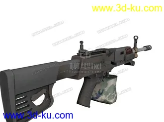 3D打印模型LSAT轻机枪 BF4破解模的图片