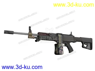3D打印模型LSAT轻机枪 BF4破解模的图片