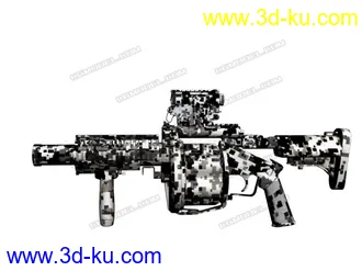 3D打印模型M32榴弹发射器 多迷彩的图片