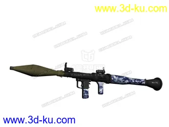 3D打印模型高清 RPG BF4破解模 多迷彩的图片