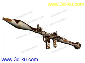 3D打印模型高清 RPG BF4破解模 多迷彩的图片