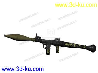 3D打印模型高清 RPG BF4破解模 多迷彩的图片