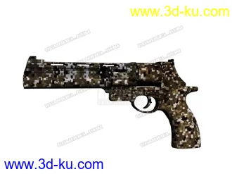 3D打印模型U6左轮手炮 多迷彩 BF4破解的图片