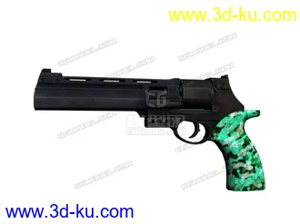 3D打印模型U6左轮手炮 多迷彩 BF4破解的图片