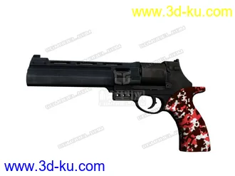 3D打印模型U6左轮手炮 多迷彩 BF4破解的图片