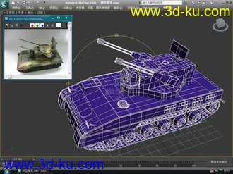 3D打印模型履带式防空战车的图片