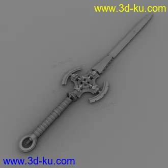 3D打印模型一把机械剑的图片