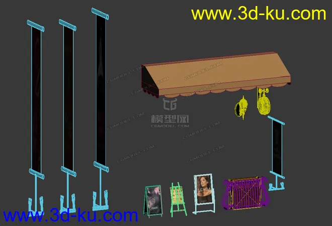 免费CG 商业小品 单独整理好 方便项目使用模型的图片2